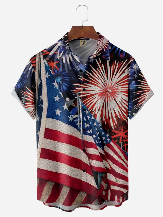 Independence Day Flag - For Men And Women - Hawaiian Shirt