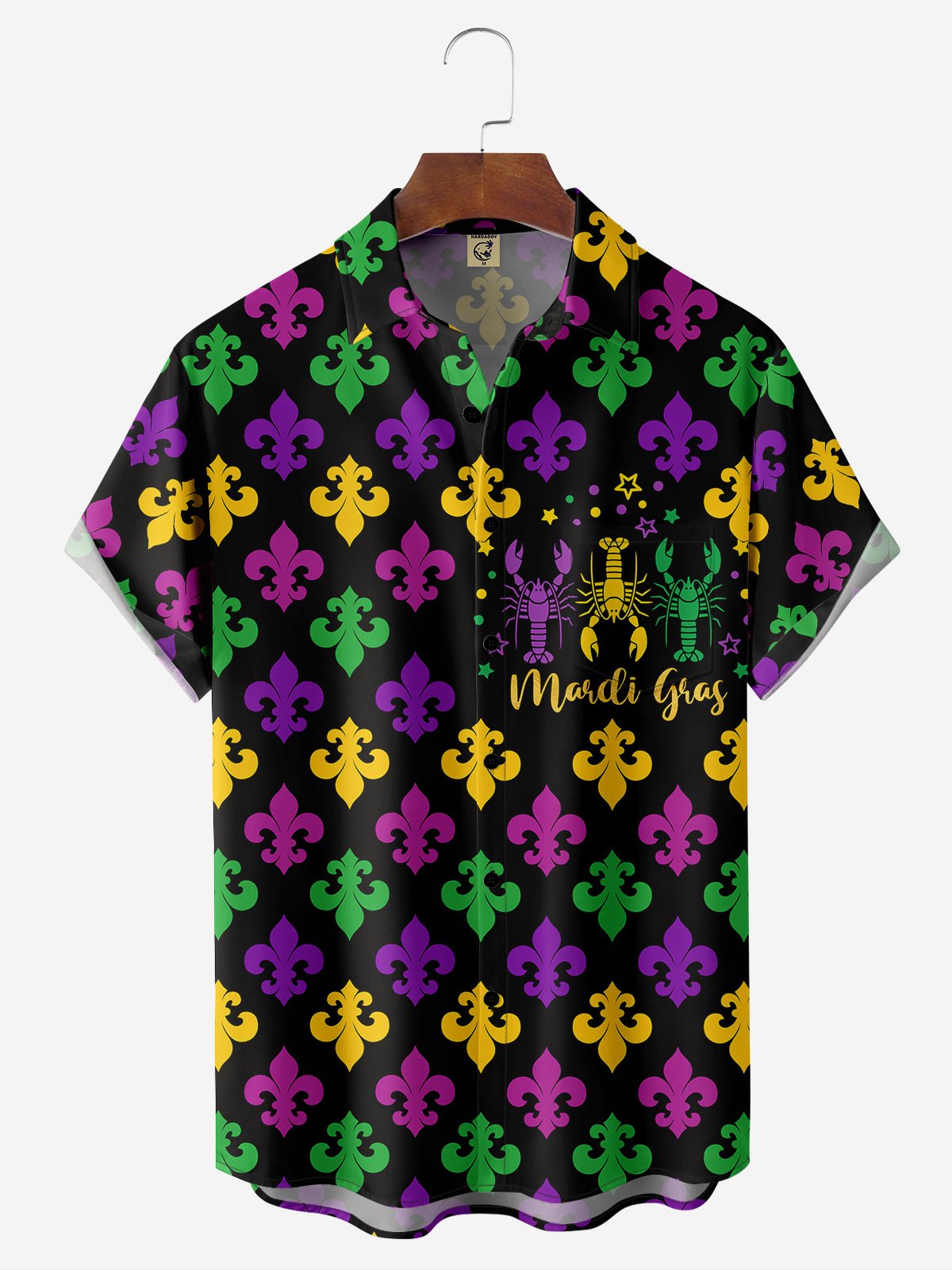 Mardi Gras Shrimp Colorful - Hawaiian Shirt