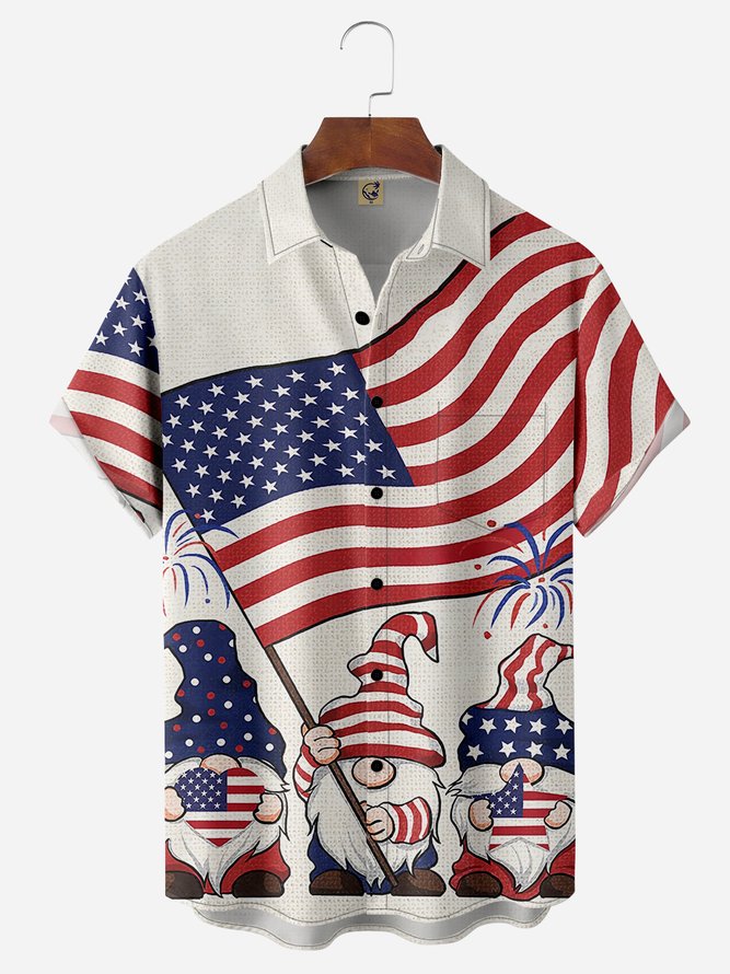 Independence Day American Gnomes - Hawaiian Shirt