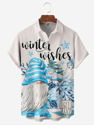 Christmas Gnome Winter Wishes - Hawaiian Shirt