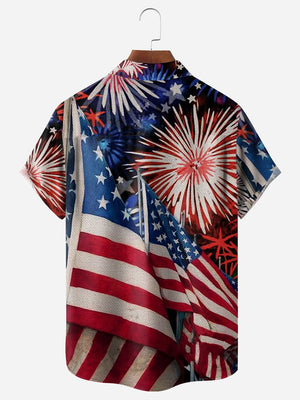 Independence Day Flag - For Men And Women - Hawaiian Shirt