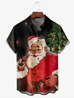 Christmas Santa Claus And A Cola - Hawaiian Shirt