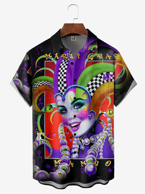 Mardi Gras Mask Colorful - Hawaiian Shirt