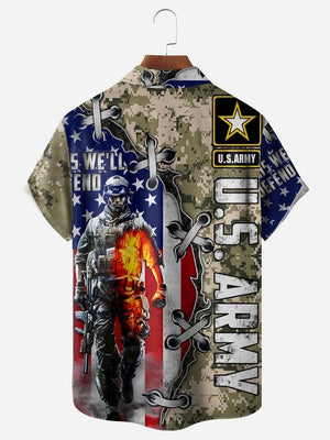 Independence Day US ARMY Veterans - Hawaiian Shirt