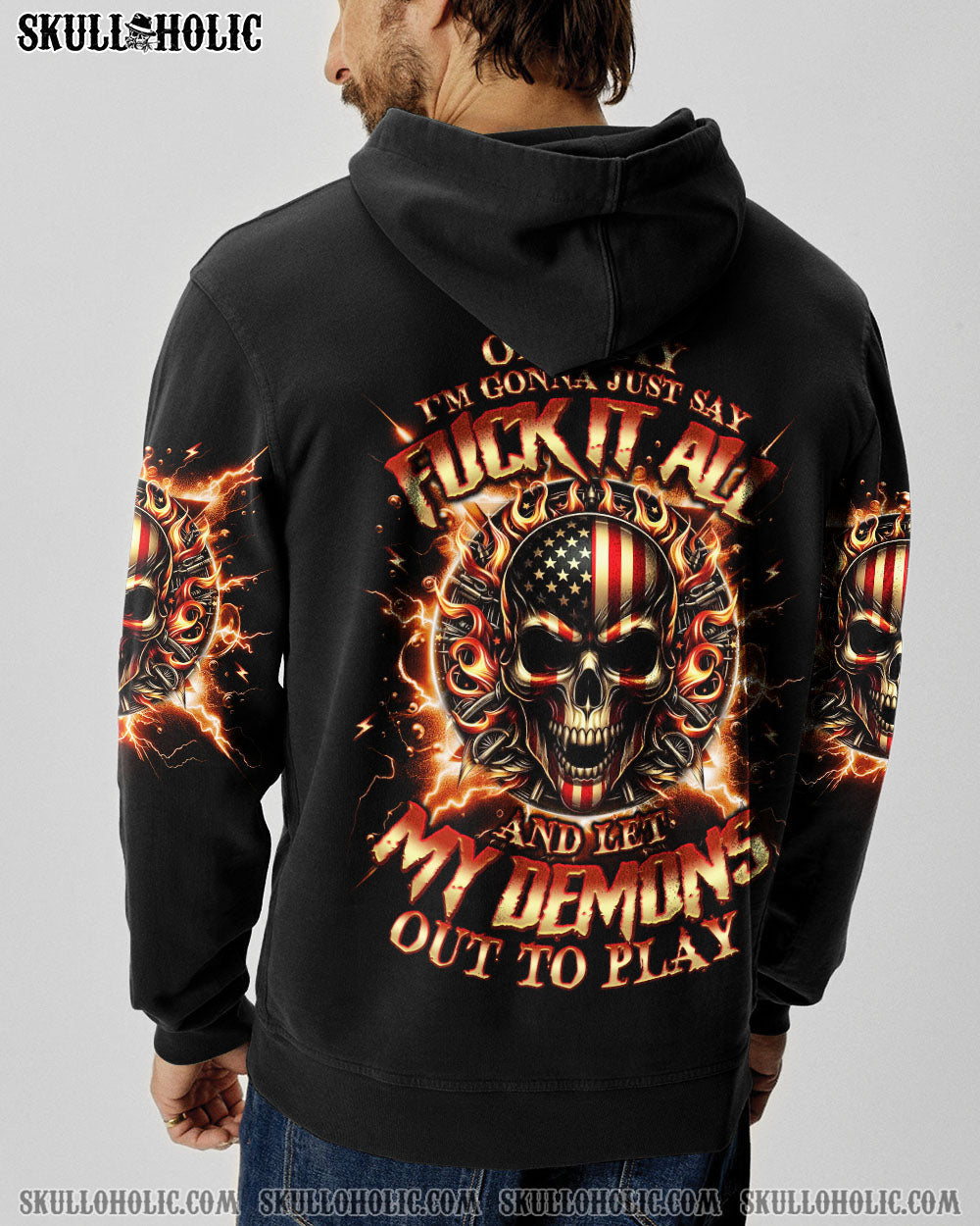 ONEDAYI_MGONNAJUSTSAYDEMONSKULLALLOVERPRINT TLNO14122411