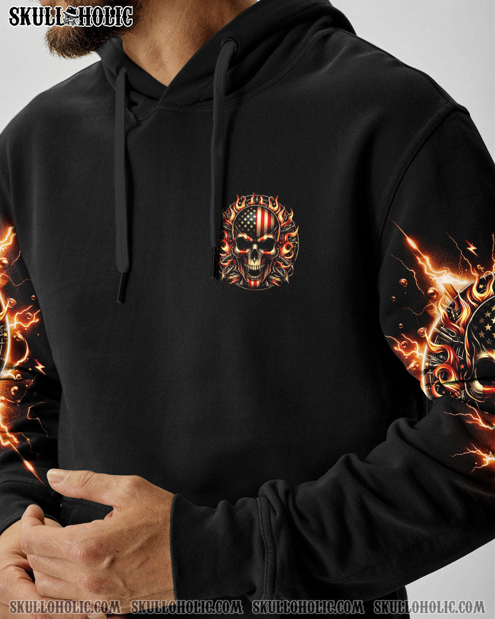 ONEDAYI_MGONNAJUSTSAYDEMONSKULLALLOVERPRINT TLNO1412241_Sweatshirt_Hoodies_Hoodie_2XL1