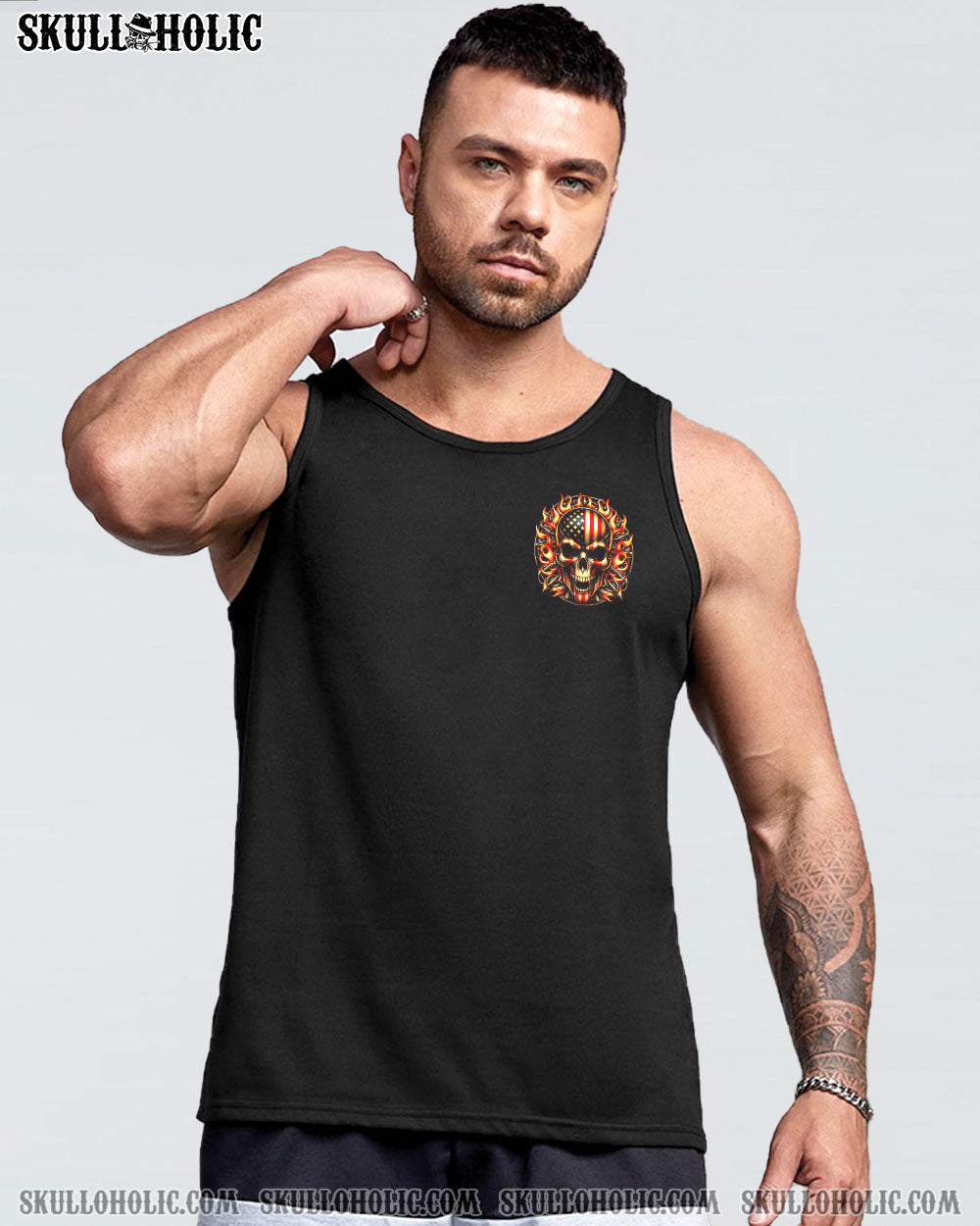 ONEDAYI_MGONNAJUSTSAYDEMONSKULLALLOVERPRINT TLNO1412241_Tanks_UnisexTankTop_2XL1