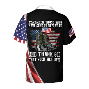 Veterans Remember And Thank God All Gave Some - Hawaiian Shirt