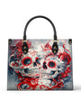 RomanticRedSugarSkullGothic PersonalizedLeatherHandbag Giftforher_DayofftheDead_1