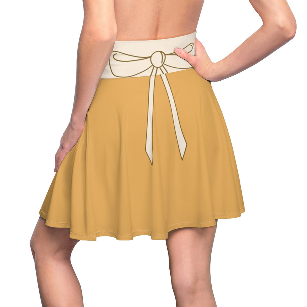 Tiana Yellow Waitress The Princess And The Frog Costume - Skater Skirt