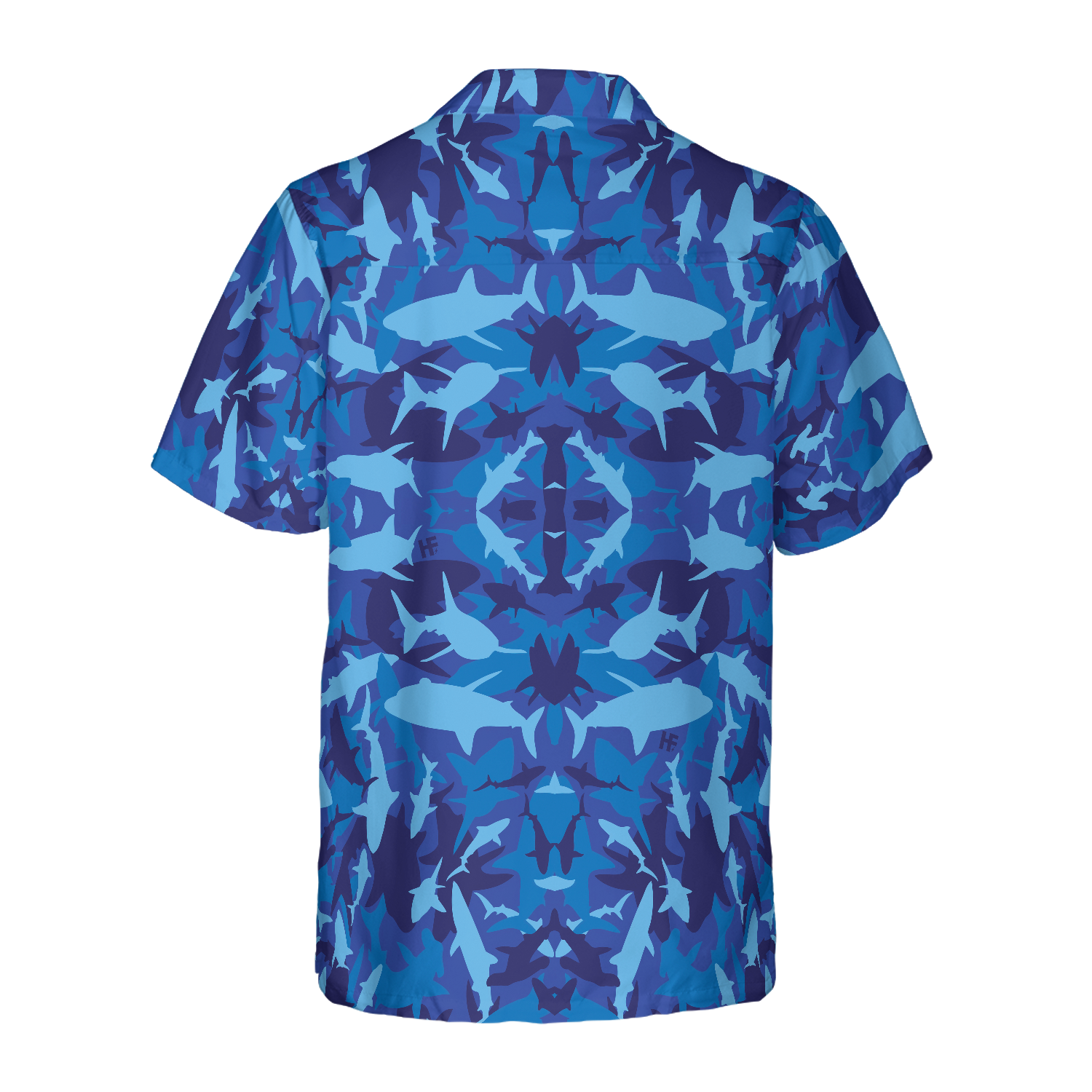 SharkBlueCamoPatternHawaiianShirt_7914_3