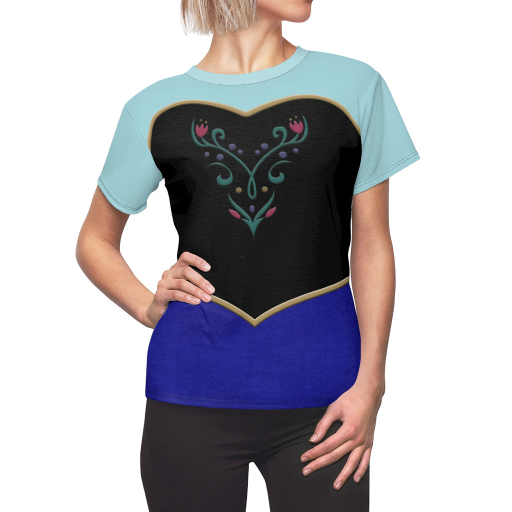 Anna Frozen 3 Cosplay Costume - 3D Women Tshirt