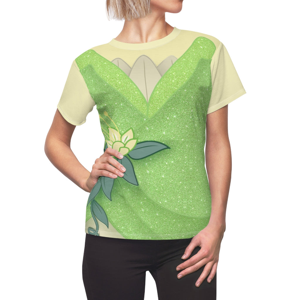 Tiana And Lotus The Princess And The Frog Cosplay Costume - 3D Women Tshirt