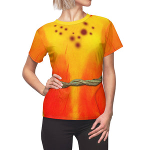 Orange Fawn Tinker Bell Cosplay Costume - 3D Women Tshirt