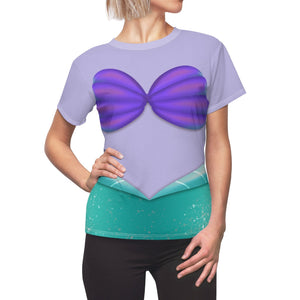 The Little Mermaid Ariel Mermaid Costume - 3D Women Tshirt