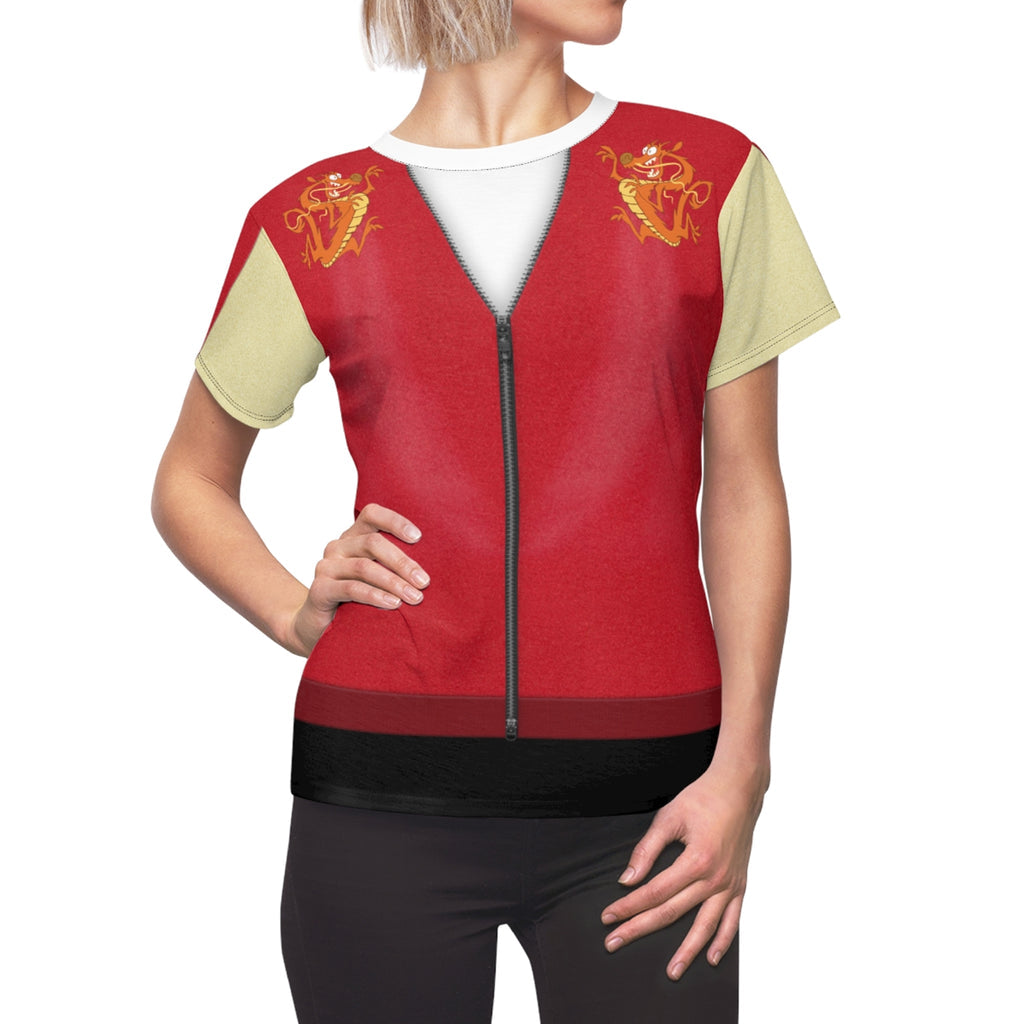 Mulan Movie Comfy Cosplay Costume - 3D Women Tshirt