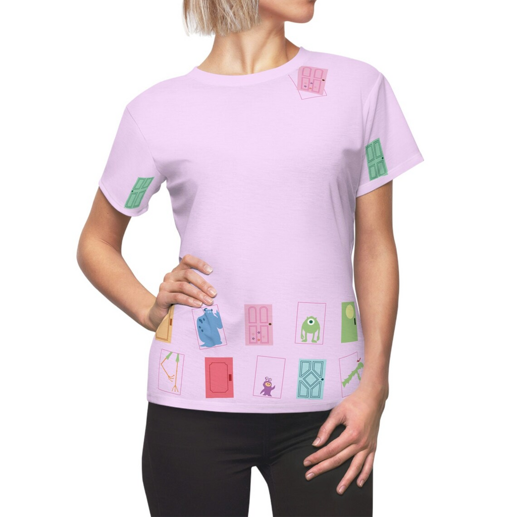 Boo's Door Monsters Inc Cosplay Costume - 3D Women Tshirt