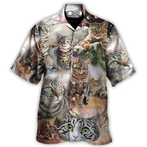 Tabby Cat Art Daily Portrait - Hawaiian Shirt