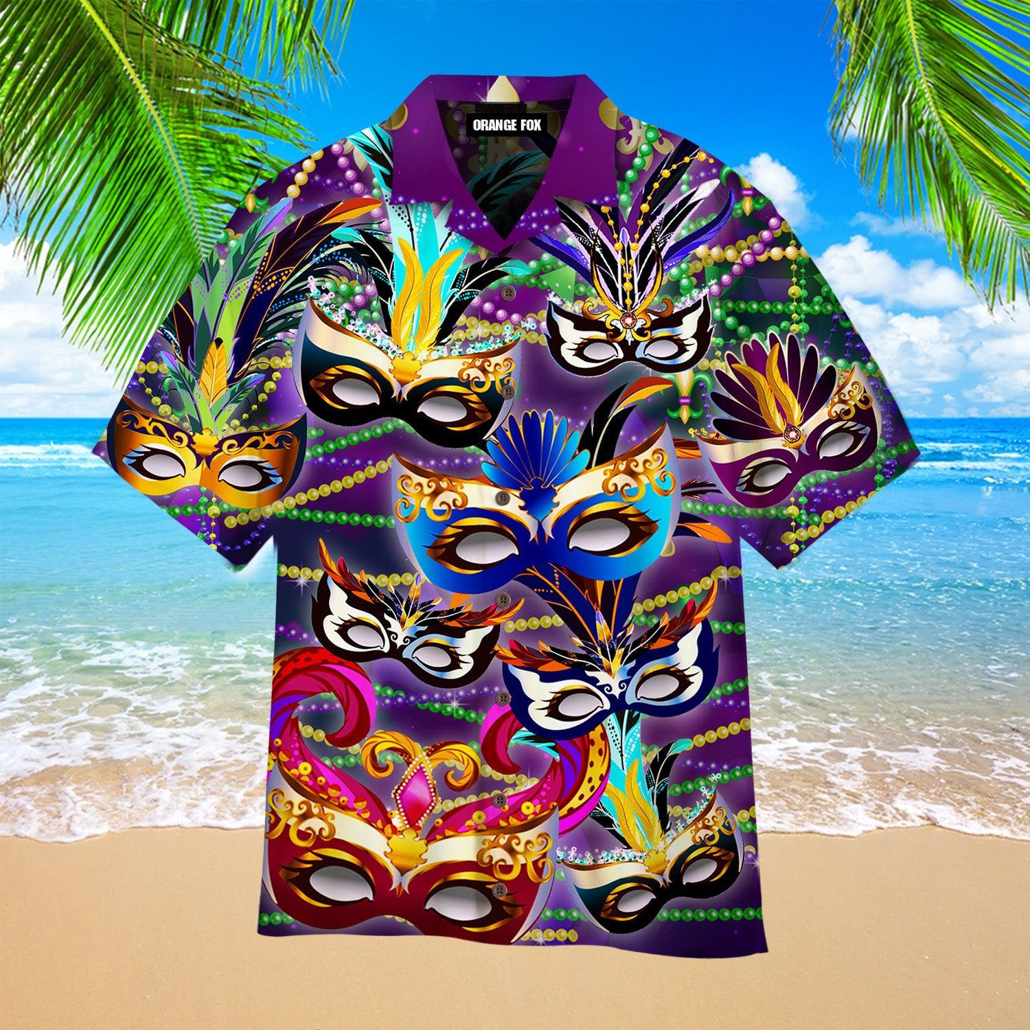 The Masks Mardi Gras Colorful - Hawaiian Shirt