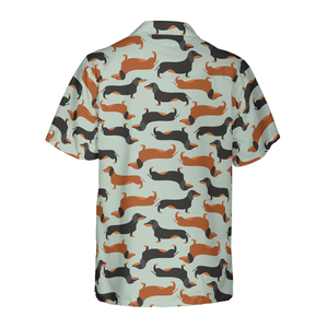 Tiny Dachshund Cute Dog Pattern Hawaiian Shirt