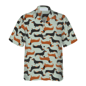 Tiny Dachshund Cute Dog Pattern Hawaiian Shirt