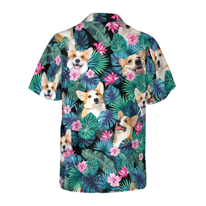 Tropical Corgi Dog Hawaiian Shirt Summer Vibe