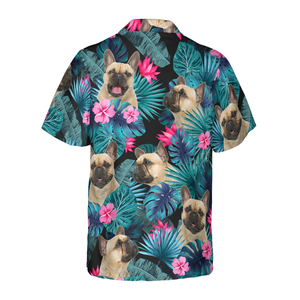 Tropical French Bulldog Hawaiian Shirt Summer Vibe