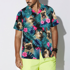 Tropical French Bulldog Hawaiian Shirt Summer Vibe