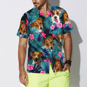 Tropical Jack Russell Terrier Hawaiian Shirt Summer Vibe