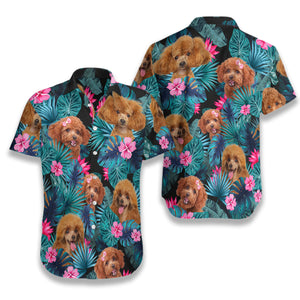 Tropical Poodle Hawaiian Shirt Summer Vibe