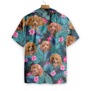 Tropical Poodle Hawaiian Shirt Summer Vibe