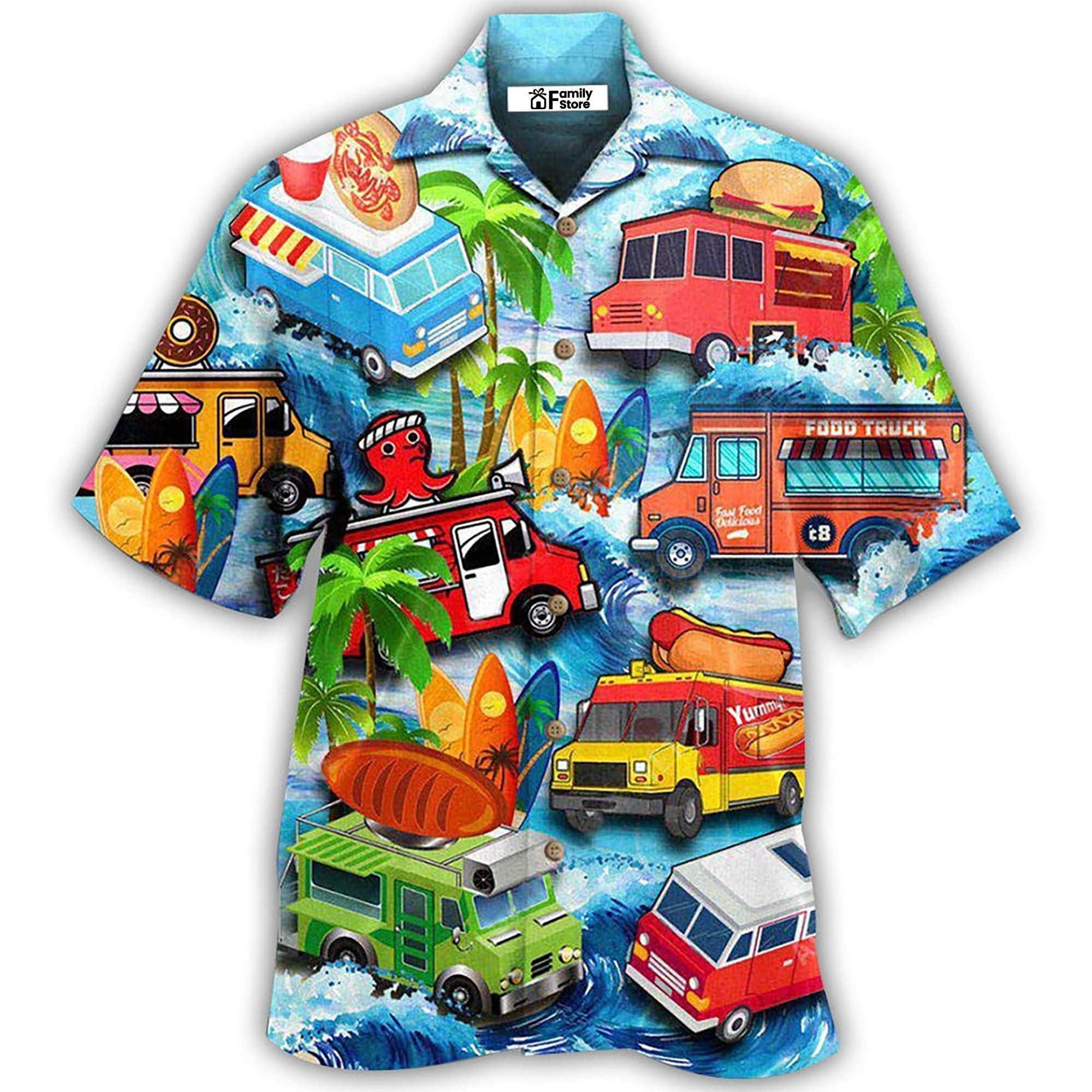 Truck Food Life Is Better With Food Truck - Gift For Food Lovers - Hawaiian Shirt