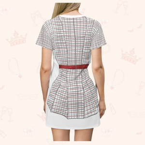 Striped Lines Doll Outfit Cosplay Costume - Tshirt Dress