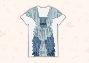 Winter Ball Loungewear Cosplay Costume - Tshirt Dress