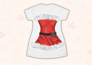 Red Loungewear Cosplay Costume - Tshirt Dress