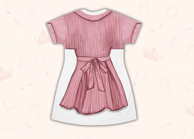 Pink Doll Outfit Cosplay Costume - Tshirt Dress