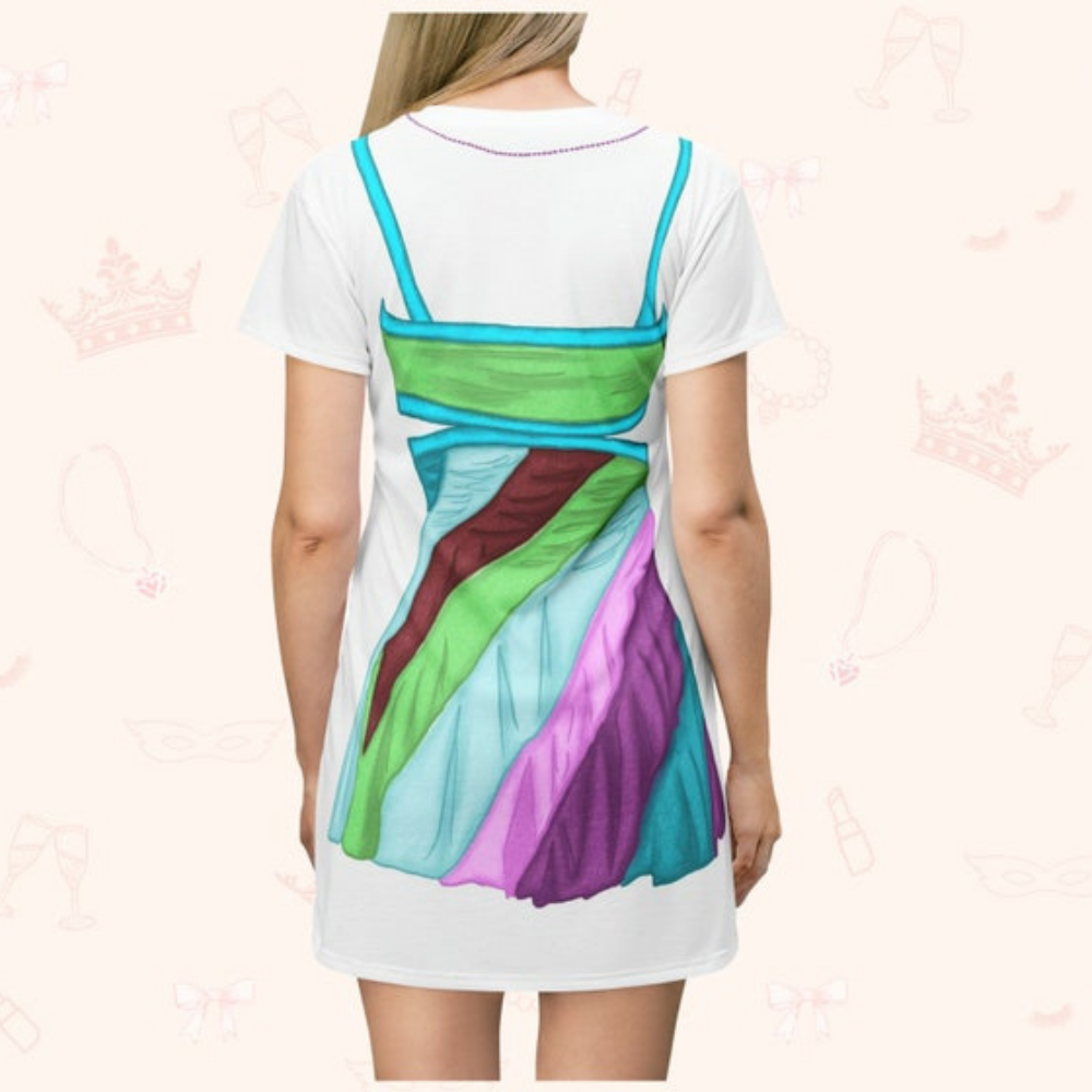 Colorful Rom Com Cosplay Costume - Tshirt Dress