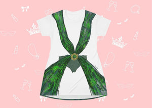 Famous Green Cosplay Costume - Tshirt Dress