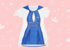 Flight Attendant Loungewear Cosplay Costume - Tshirt Dress