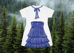 Blue Vampire Cosplay Costume - Tshirt Dress