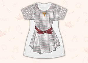 Striped Lines Doll Outfit Cosplay Costume - Tshirt Dress