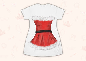 Red Loungewear Cosplay Costume - Tshirt Dress