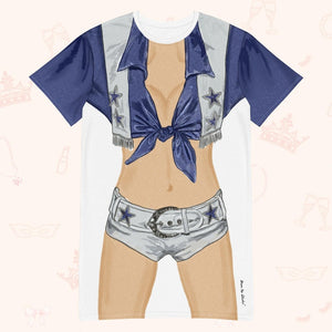 Cowgirl Loungewear Cosplay Costume  - Tshirt Dress