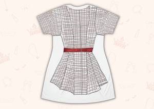 Striped Lines Doll Outfit Cosplay Costume - Tshirt Dress