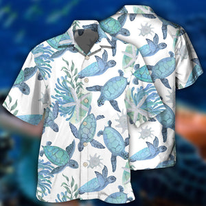 Blue Turtle Basic - Hawaiian Shirt