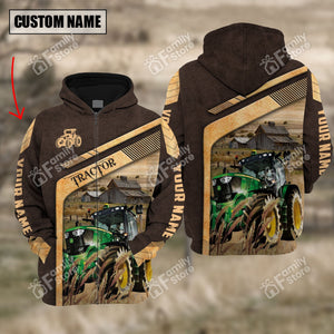 Uni Tractor On The Meadow - Personalized Hoodie