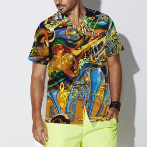 Unisex Saxophone - Hawaiian Shirt