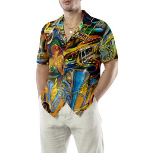 Unisex Saxophone - Hawaiian Shirt