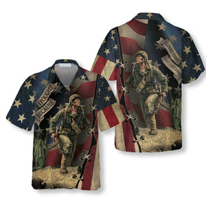 Veteran I Fought Because I Loved That What I Left Behind - Hawaiian Shirt