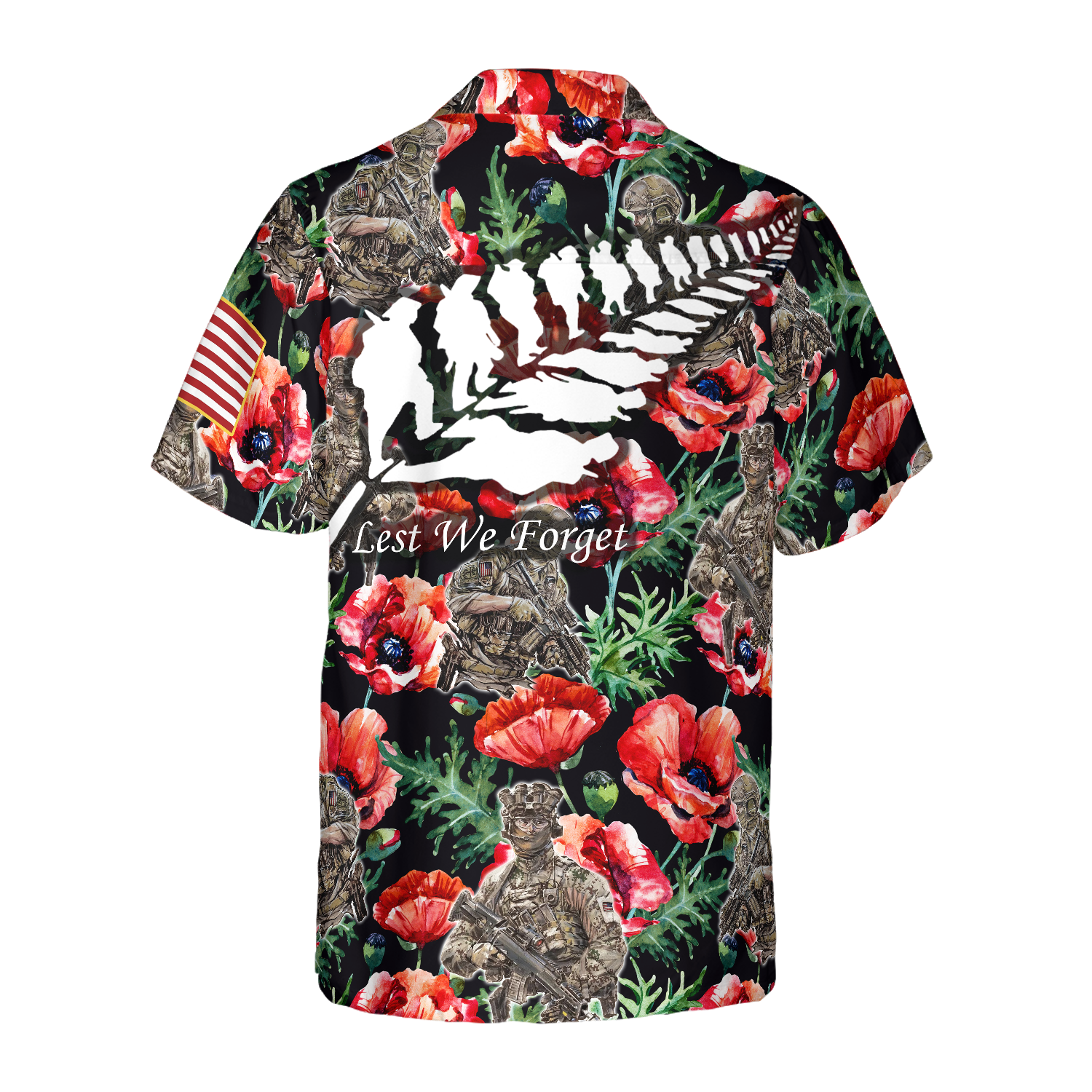 Veteran Less We Forget - For Men And Women - Hawaiian Shirt